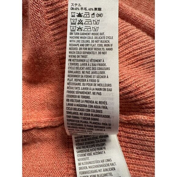 Royal Robbins women’s two tone coral crewneck sweater size Small #34-0859 - Picture 6 of 6